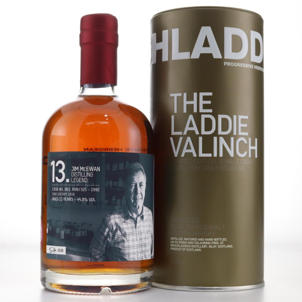 Bruichladdich 1992 Jim McEwan Valinch 23 Year Old / Fino Sherry Cask