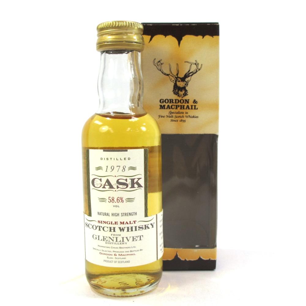 Glenlivet 1978 Gordon and MacPhail Cask Strength Miniature 5cl