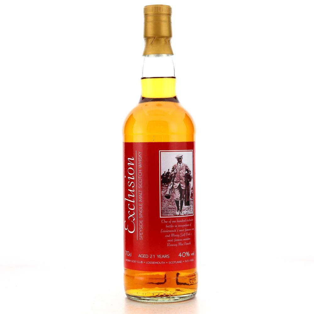 Glen Moray 21 Year Old Single Malt / Moray Golf Club - Exclusion