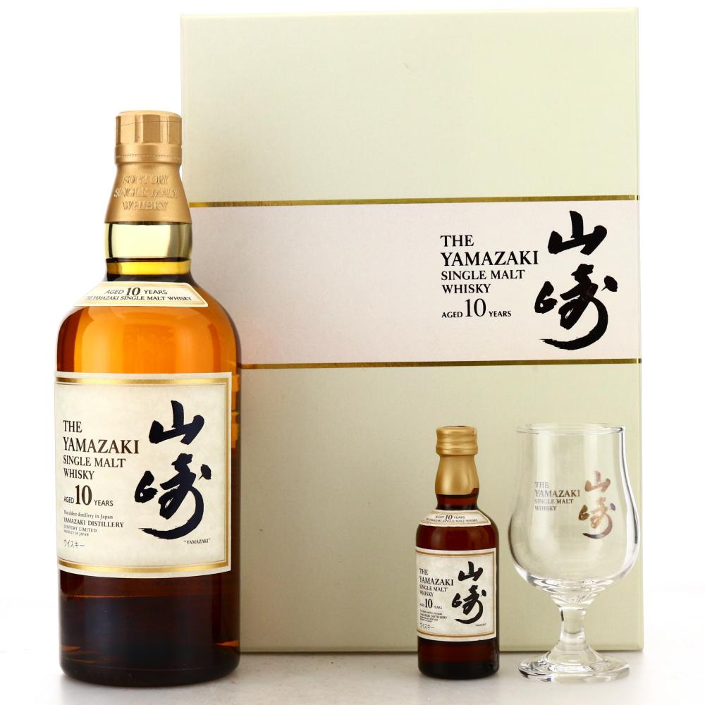 Yamazaki 10 Year Old Gift Pack / Including Miniature & Branded Glass