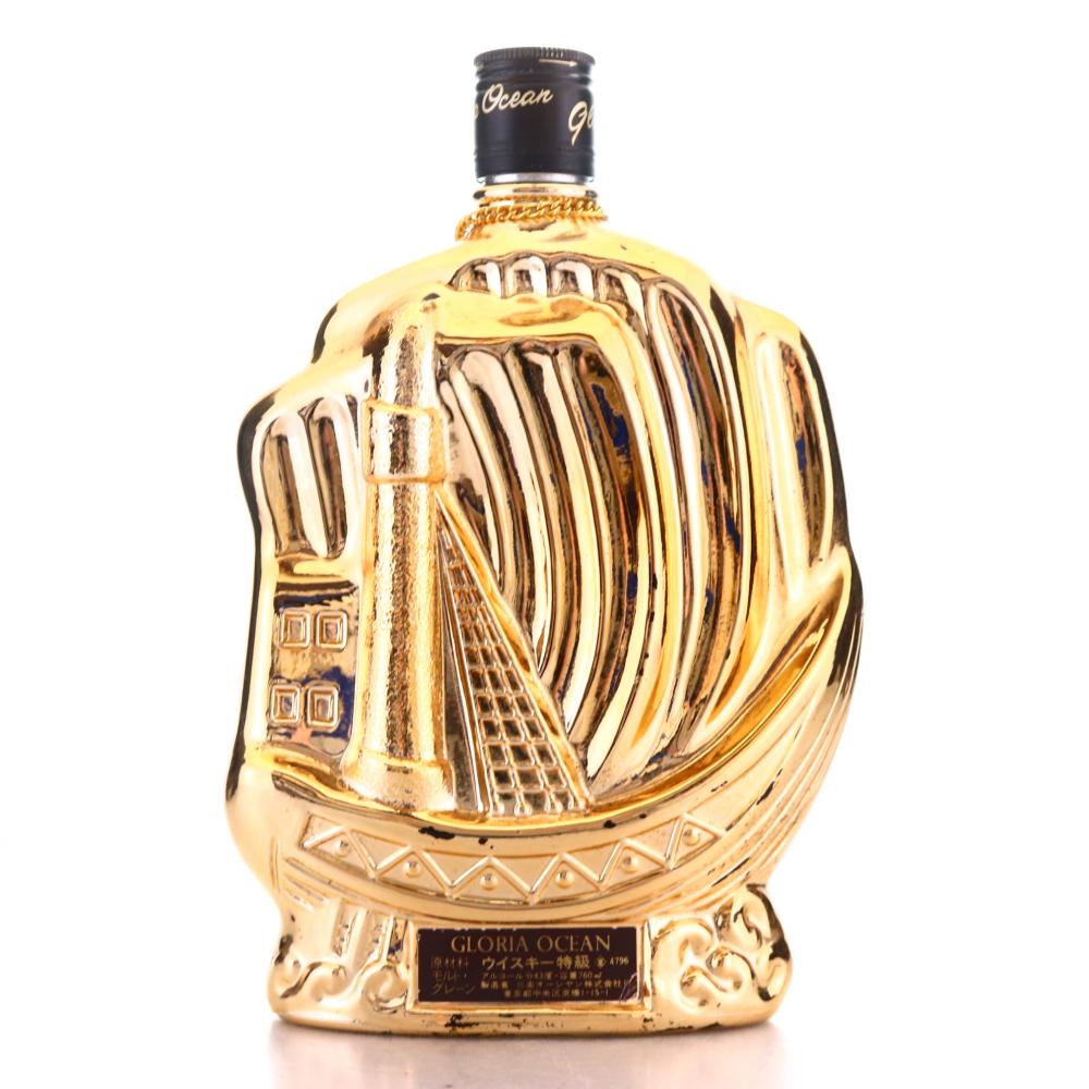 Gloria Ocean Gold Ship Bottle / Karuizawa
