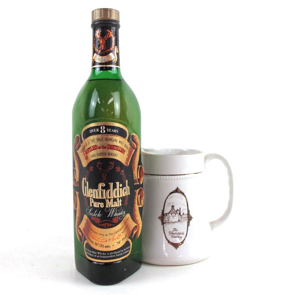 Glenfiddich 8 Year Old Pure Malt 1970s / Including Jug