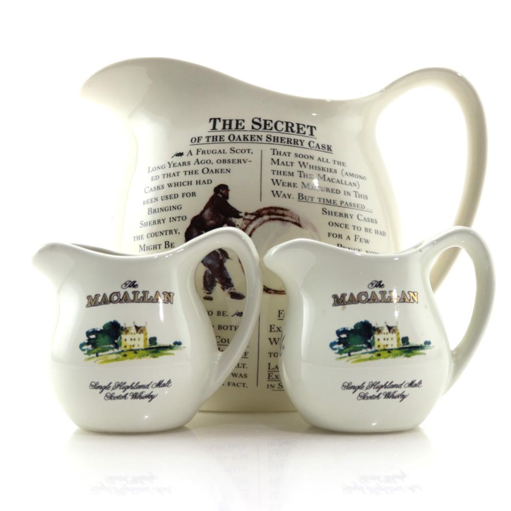 Macallan Water Jug / with Mini Jugs x 2