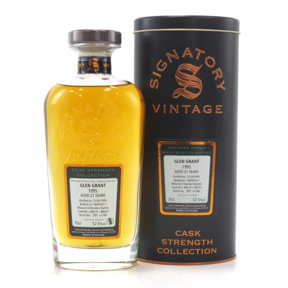 Glen Grant 1995 Signatory Vintage 21 Year Old Cask Strength