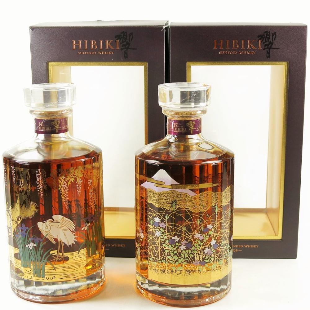 Hibiki 17 Year Old Mount Fuji and  Egret White Heron Beckons 2 x 70cl