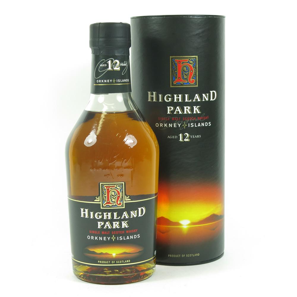 Highland Park 12 Year Old Red 'H' Over Sunset Label 1990s
