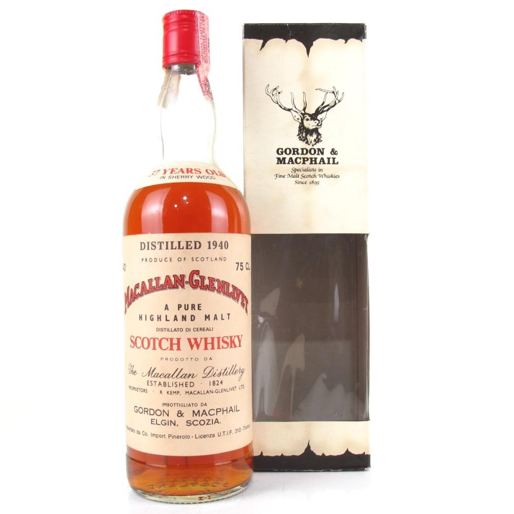 Macallan 1940 Gordon and MacPhail 37 Year Old