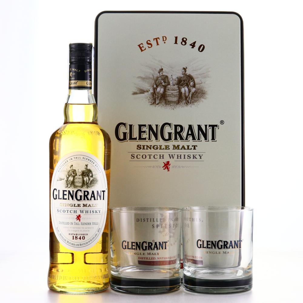 Glen Grant Single Malt Gift Set / with 2 x Glass