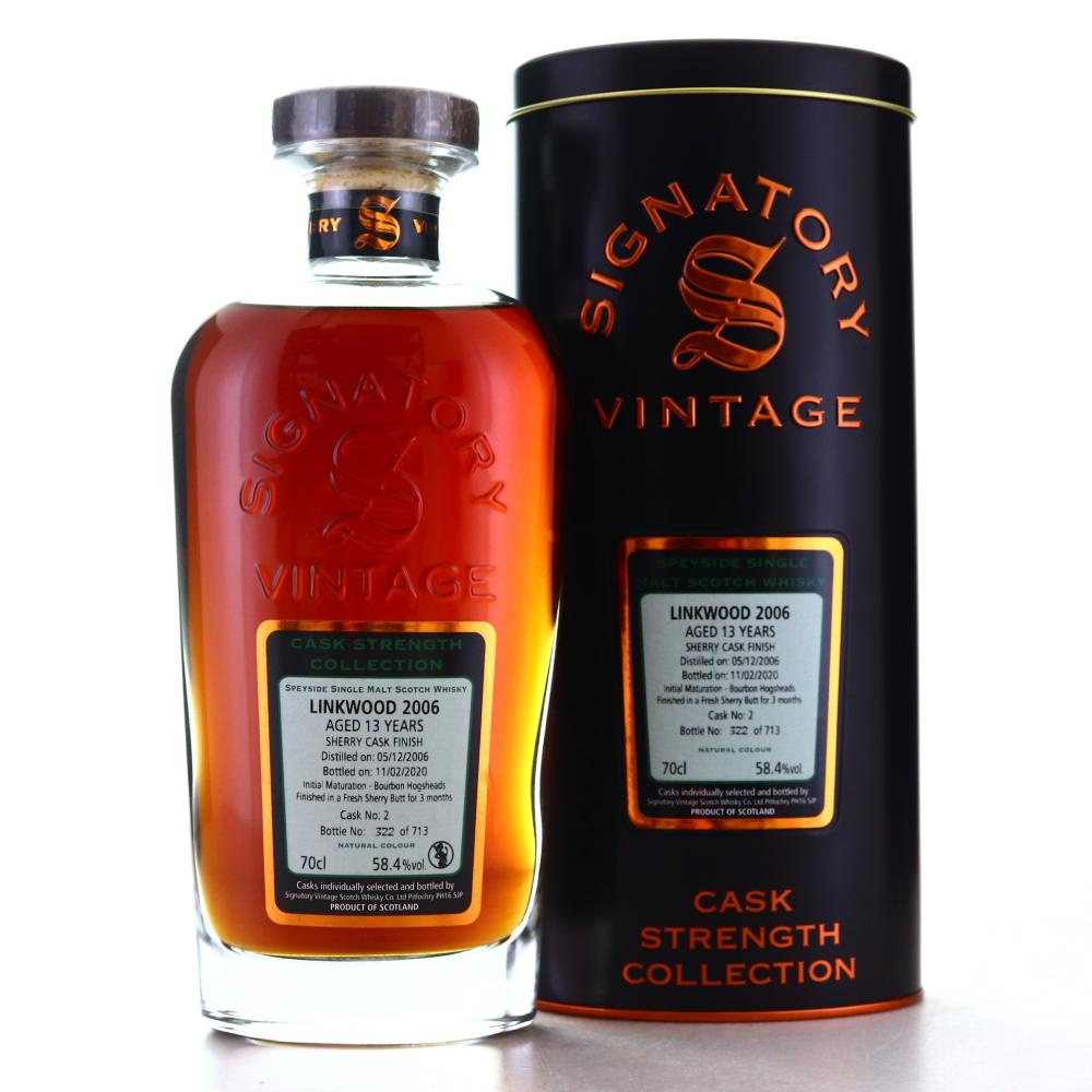 Linkwood 2006 Signatory Vintage 13 Year Old Cask Strength 