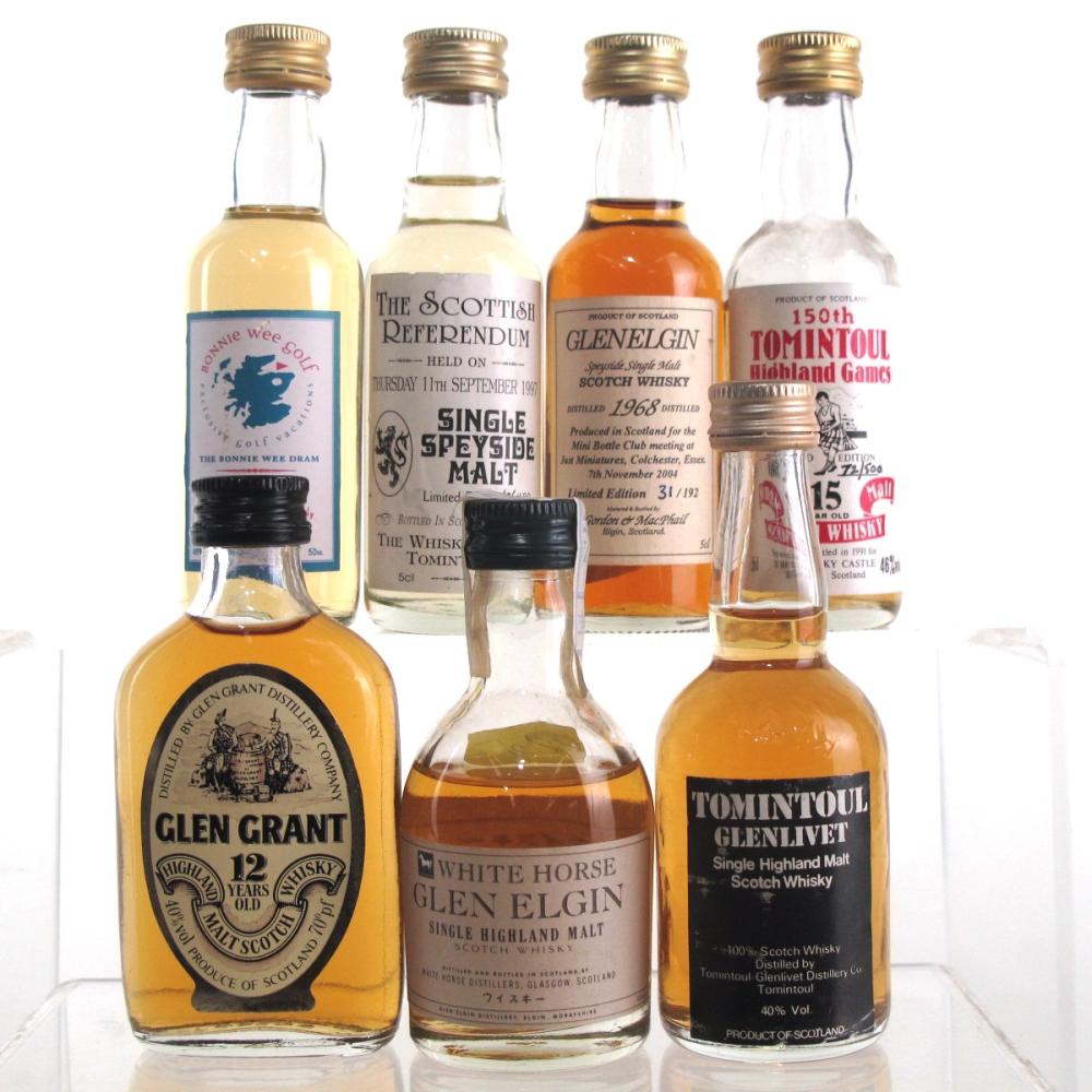 Speyside Miniature Selection 7 x 5cl / including Glenelgin 1968