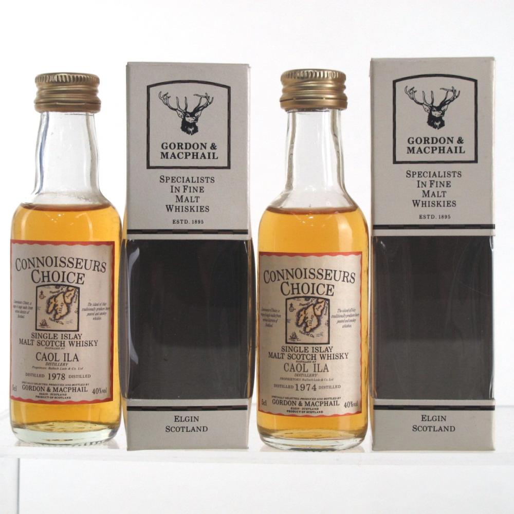 Caol Ila 1974 & 1978 Gordon and MacPhail Miniature 2 x 5cl