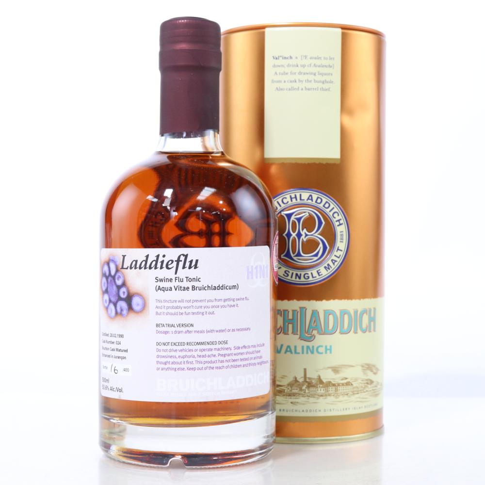 Bruichladdich 1990 Valinch 'Laddieflu Swine Flu Tonic' 