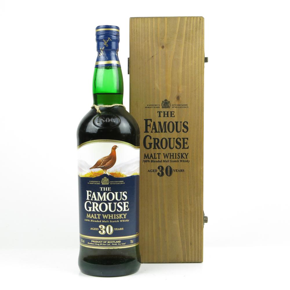 Famous Grouse 30 Year Old Blended Malt / Wooden Box