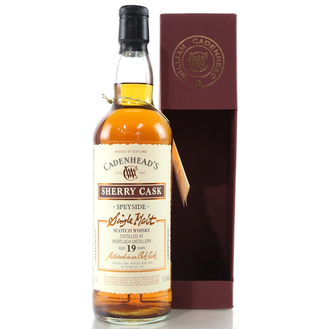 Mortlach 1992 Cadenhead's 19 Year Old Sherry Cask 