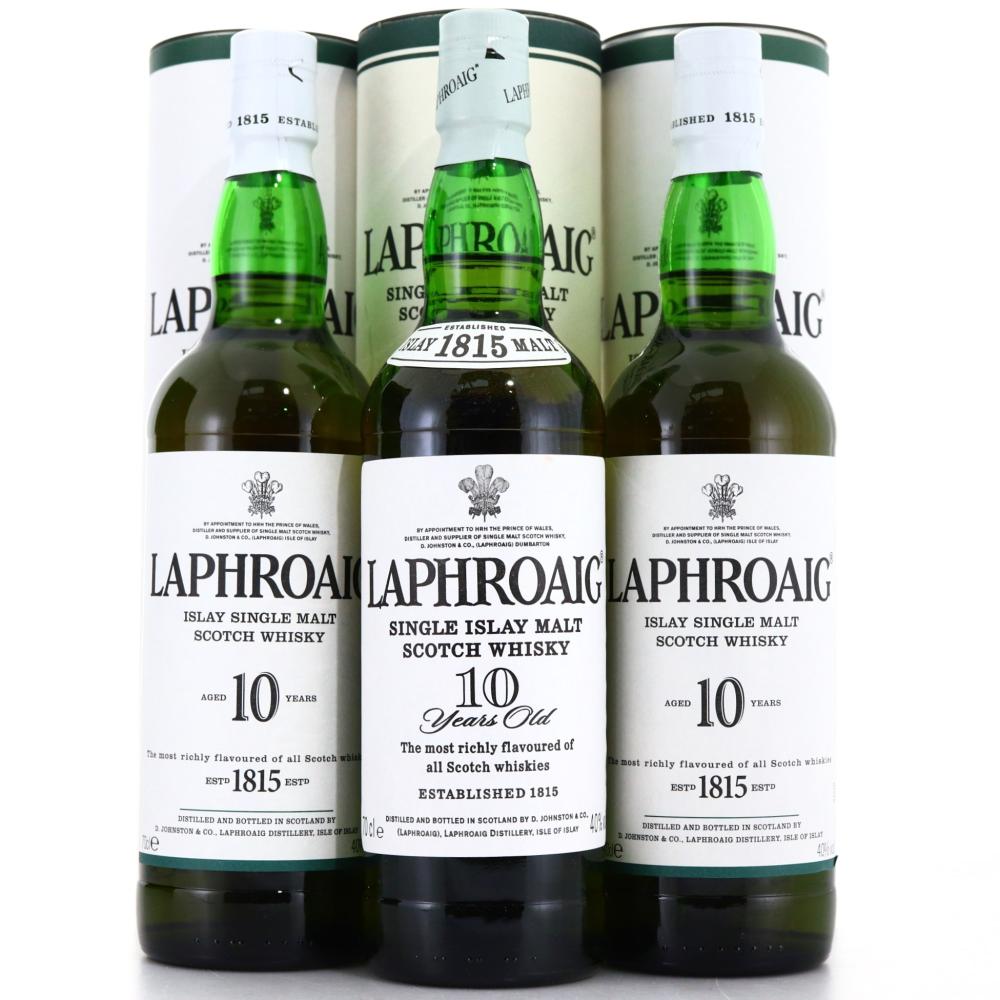 Laphroaig 10 Year Old 3 x 70cl 