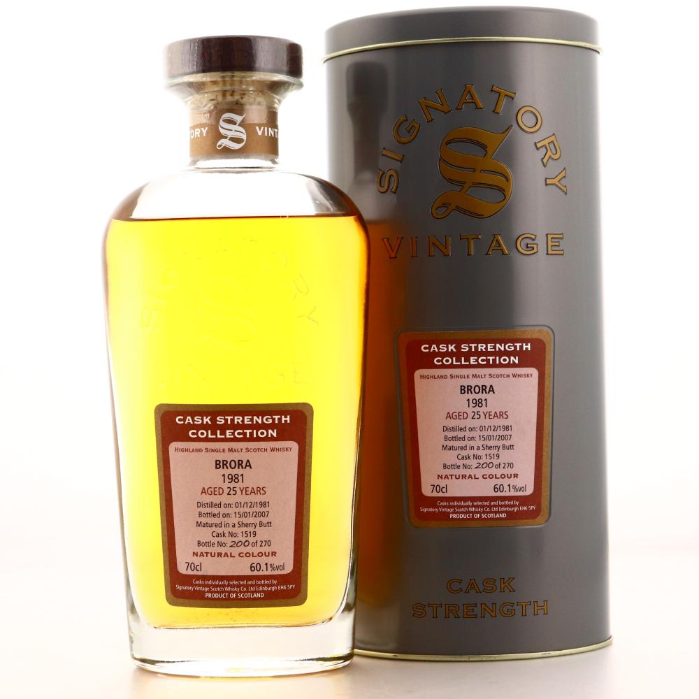 Brora 1981 Signatory Vintage 25 Year Old Cask Strength