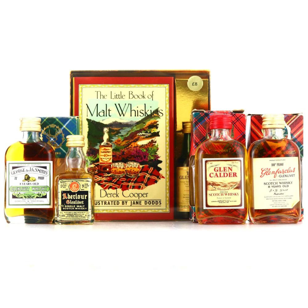 Single Malt Miniatures x 5 / including Glenfarclas 100 Proof