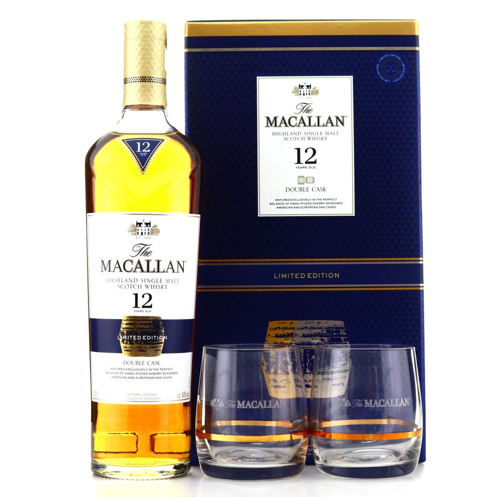 Macallan 12 Year Old Double Cask Limited Edition / with 2 x Glasses