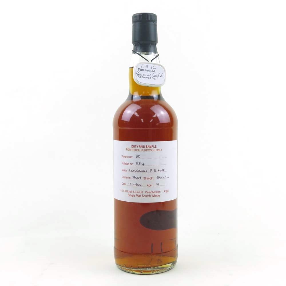 Longrow 2006 Duty Paid Sample 9 Year Old / First Fill Sherry Hogshead