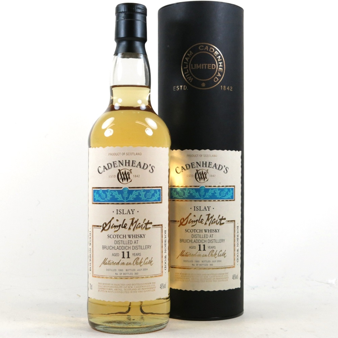 Bruichladdich 1993 Cadenhead's 11 Year Old