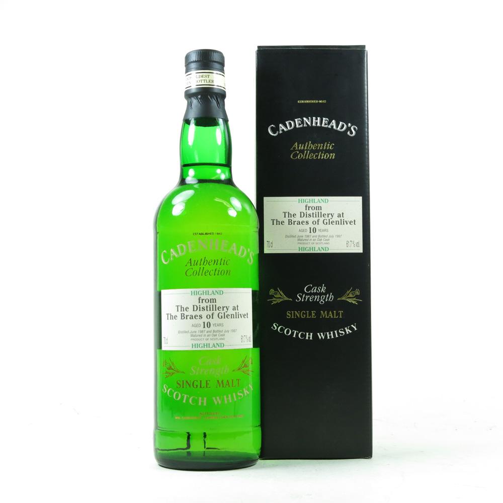 Braes of Glenlivet / Braeval 1987 Cadenhead's 10 Year Old