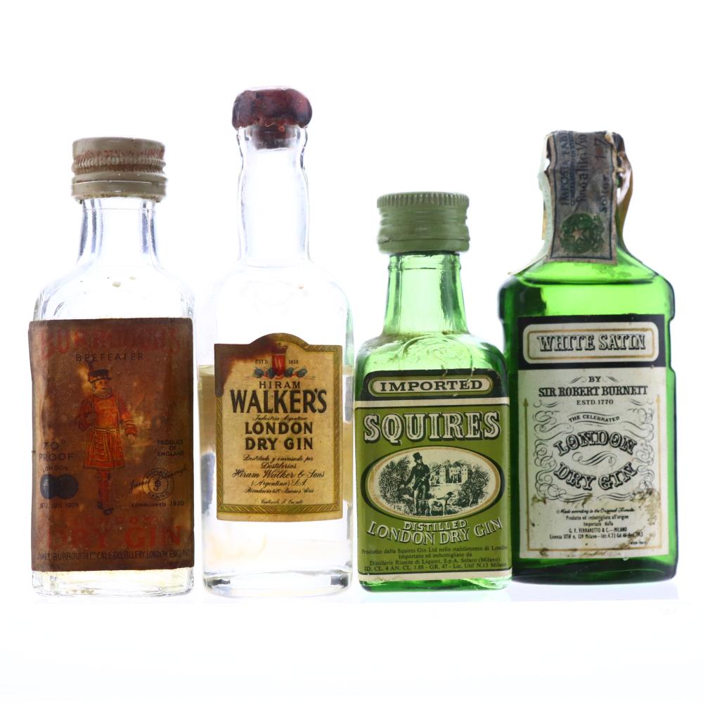 Gin Miniatures x 4