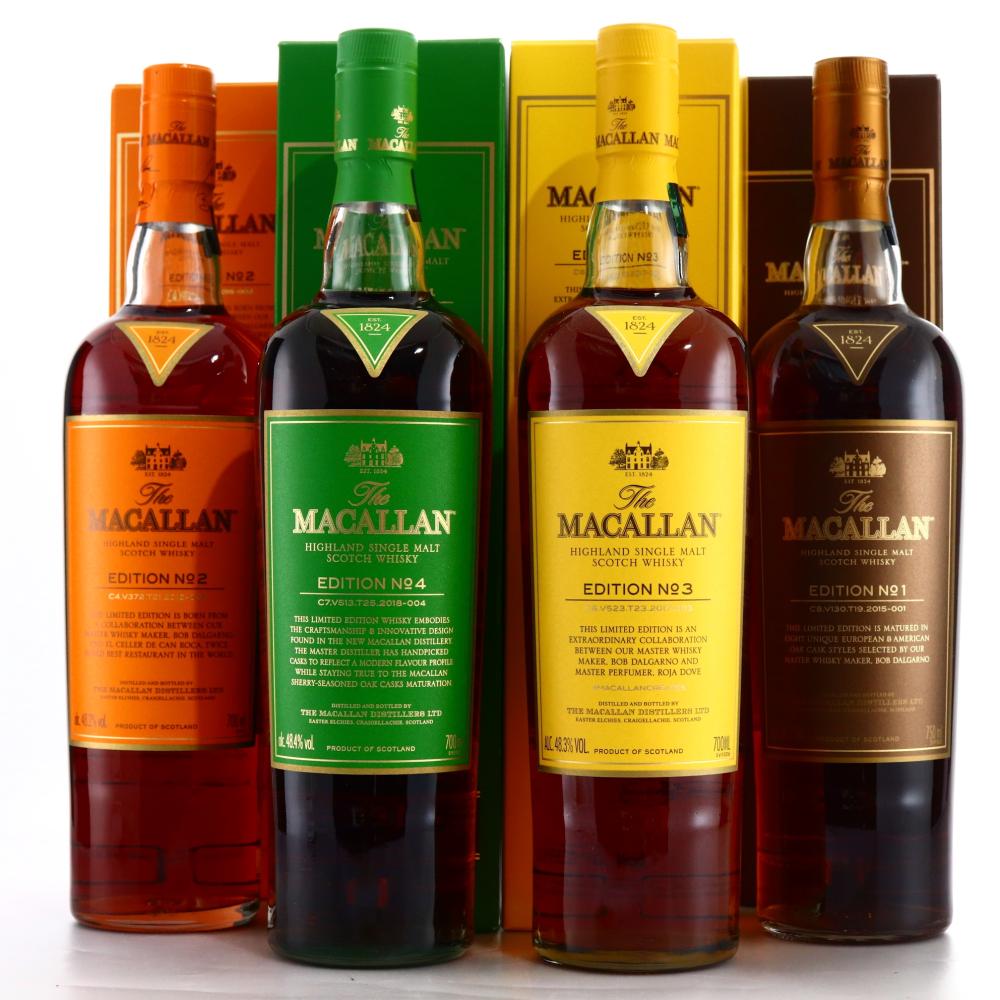 Macallan Edition No.1-4 Collection x 4 / includes No.4 for Edrington Staff