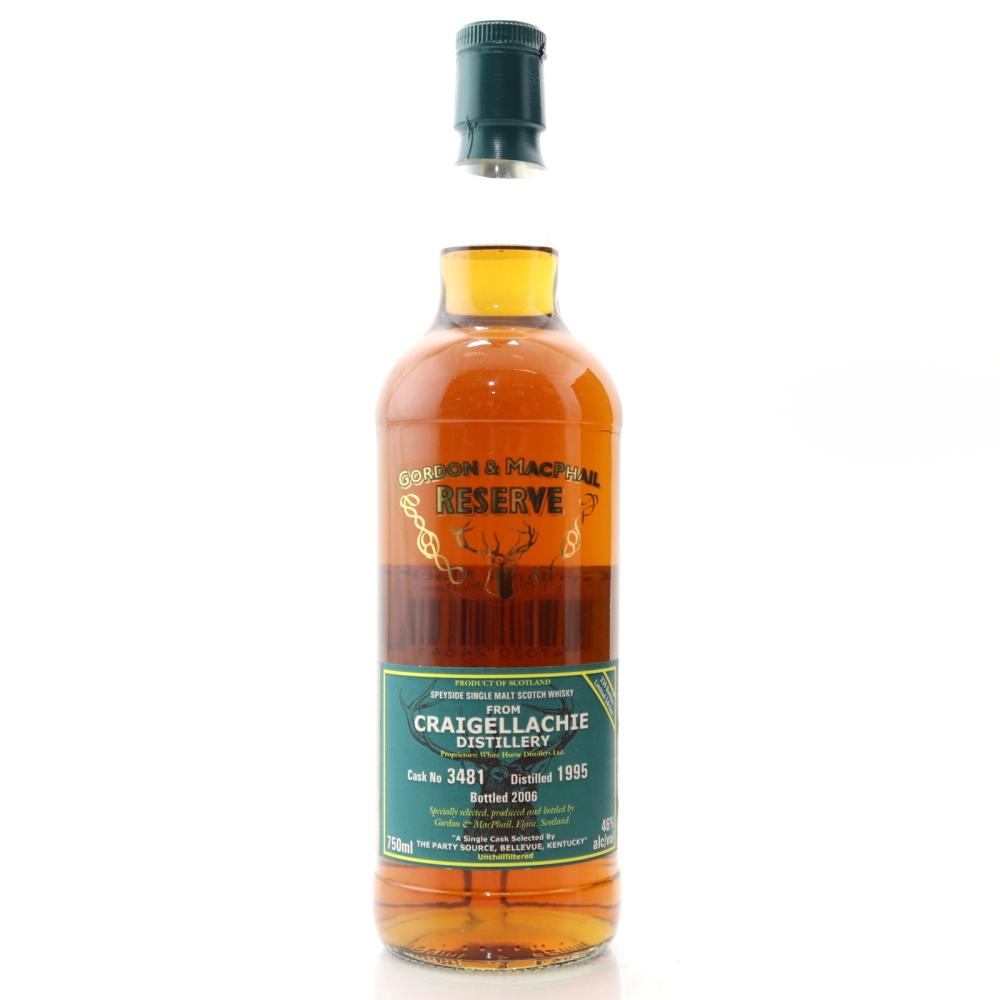 Craigellachie 1995 Gordon and MacPhail Reserve 75cl / US Import