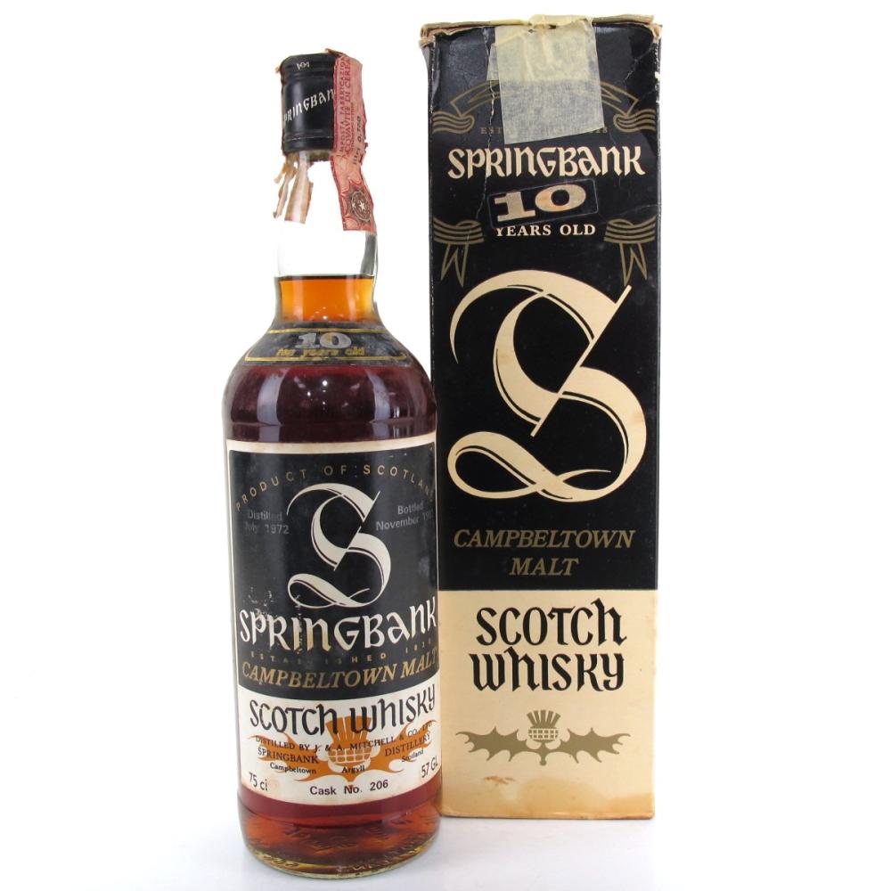 Springbank 1972 10 Year Old / Italian Import