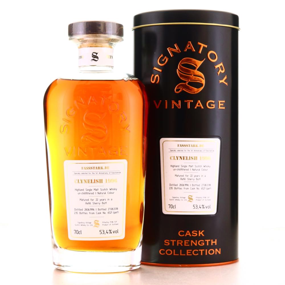 Clynelish 1996 Signatory Vintage 22 Year Old Cask Strength / Fassstark.de