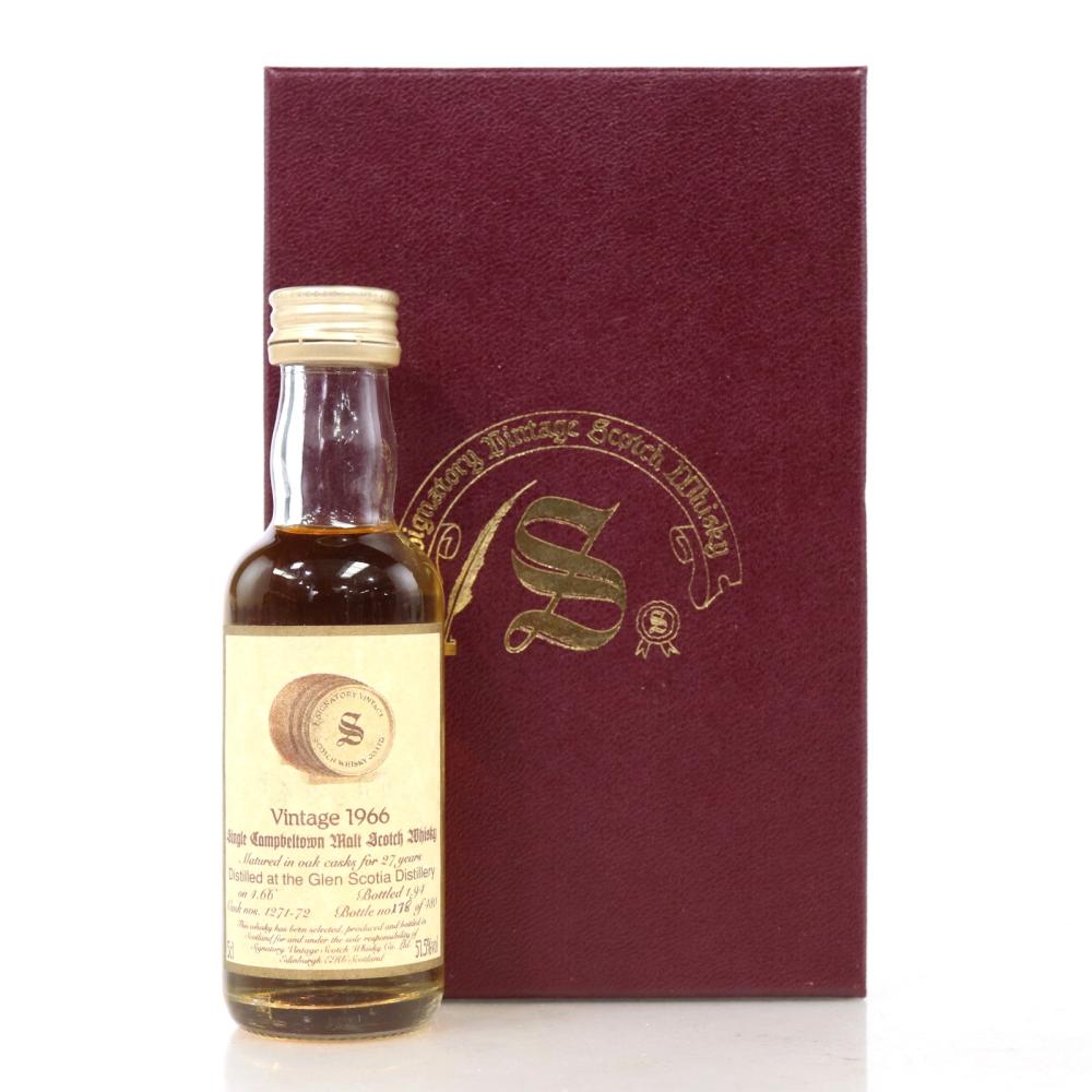 Glen Scotia 1966 Signatory Vintage 27 Year Old Miniature 5cl