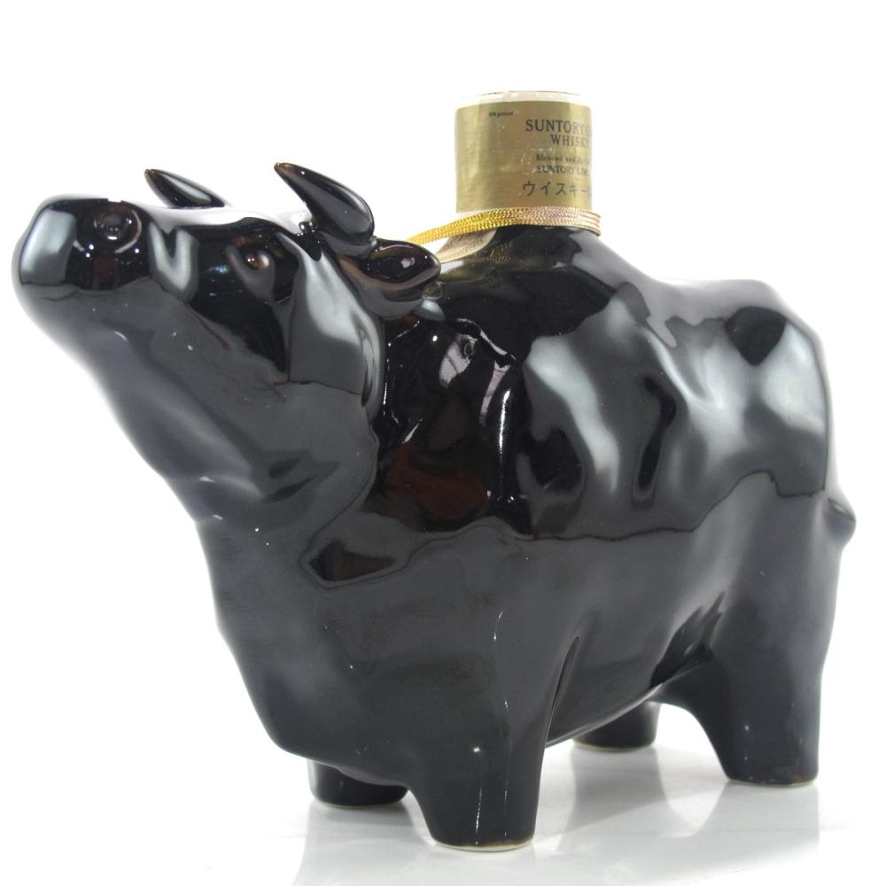 Suntory Old Whisky / Ceramic Cow Decanter