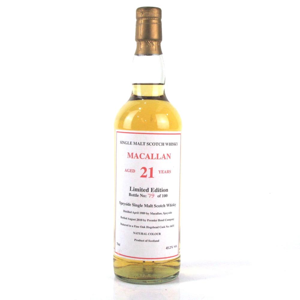 Macallan 1989 Premier Bond Company 21 Year Old