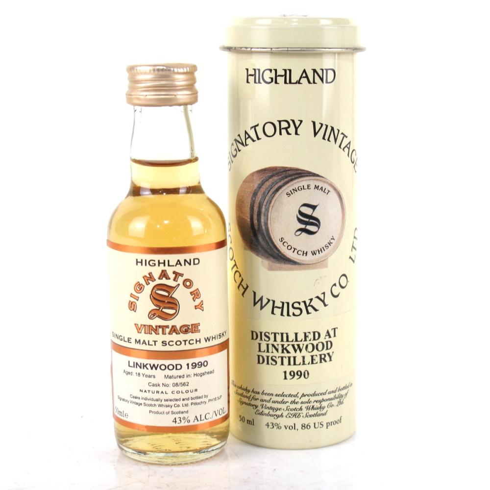 Linkwood 1990 Signatory Vintage 18 Year Old 5cl Miniature