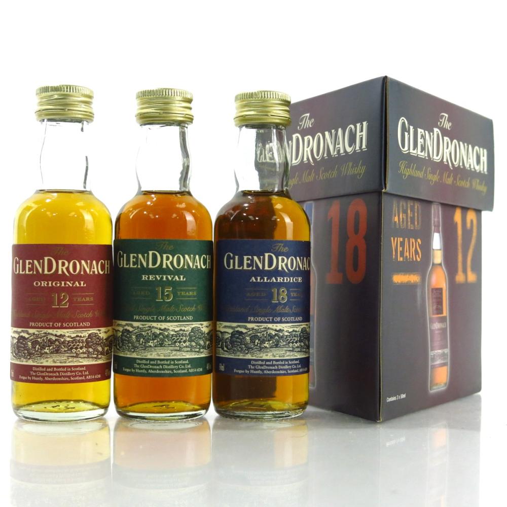 Glendronach Miniature Selection 3 x 5cl / includes Revival
