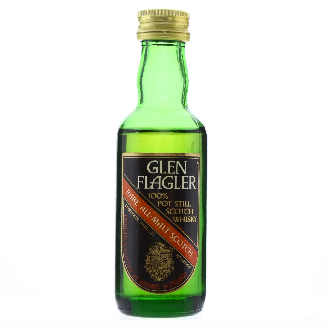 Glen Flagler Rare All Malt Miniature 1970s
