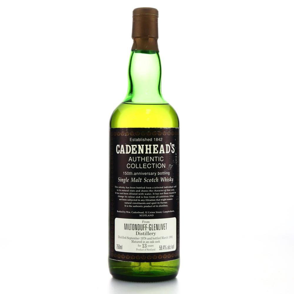 Miltonduff 1978 Cadenhead's 13 Year Old / 150th Anniversary