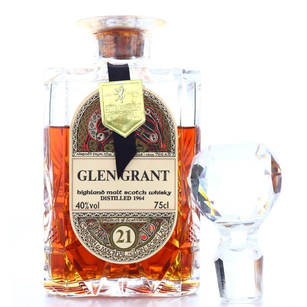 Glen Grant 1964 Gordon and MacPhail 21 Year Old 'Book of Kells' Decanter - Collection Only