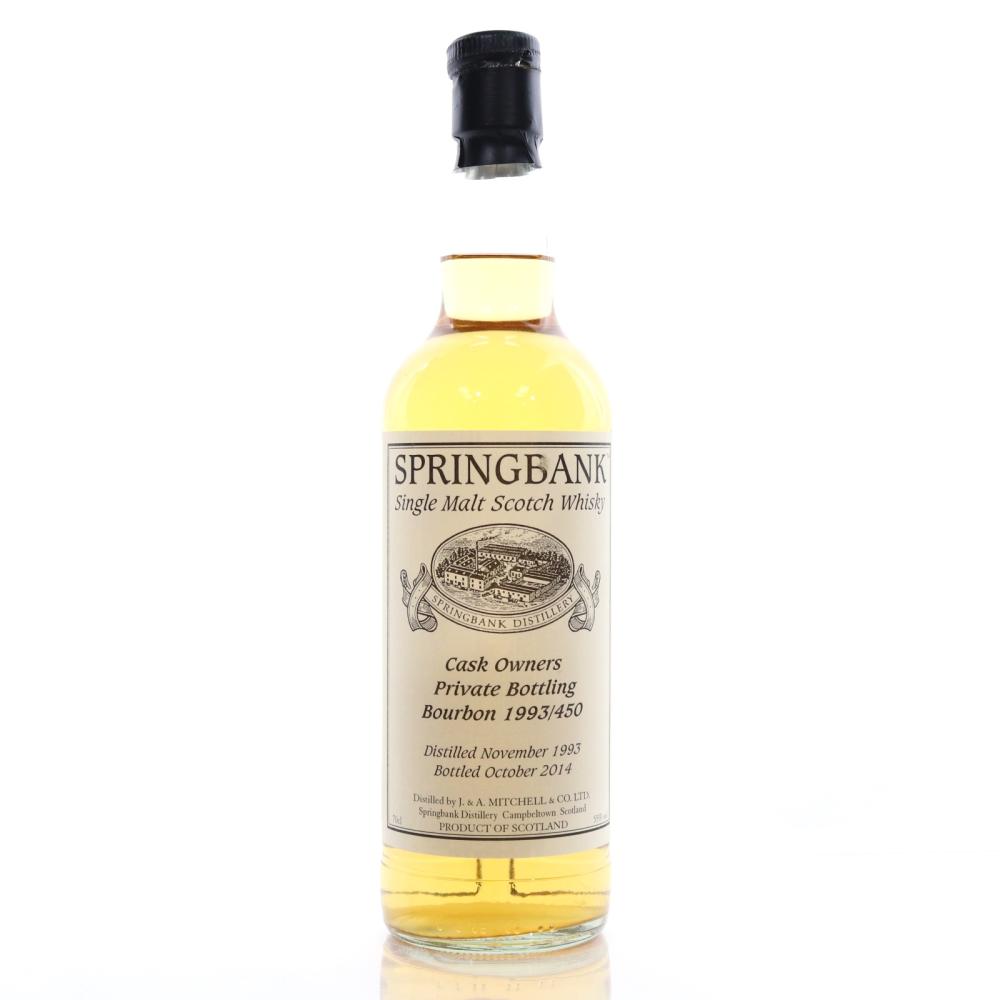 Springbank 1993 Private Cask 20 Year Old #450