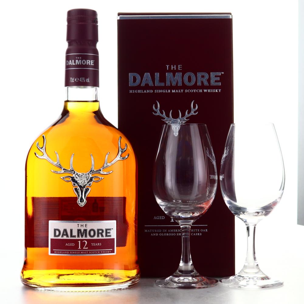 Dalmore 12 Year Old / with 2 x Glasses