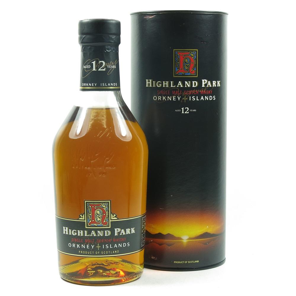 Highland Park 12 Year Old Red 'H' Over Black Label 1990s