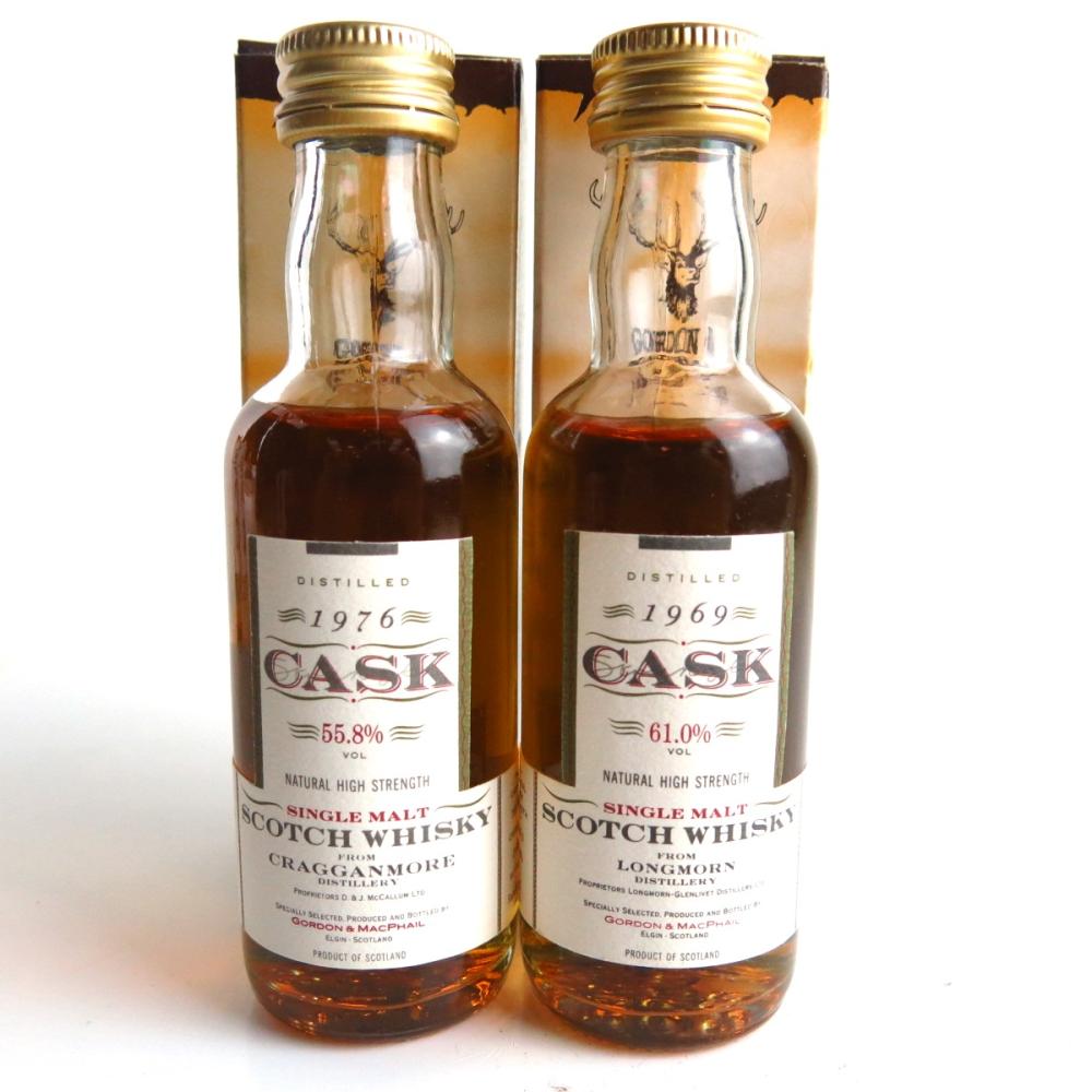 Longmorn 1969 & Cragganmore 1976 Gordon and MacPhail Miniatures 2 x 5cl