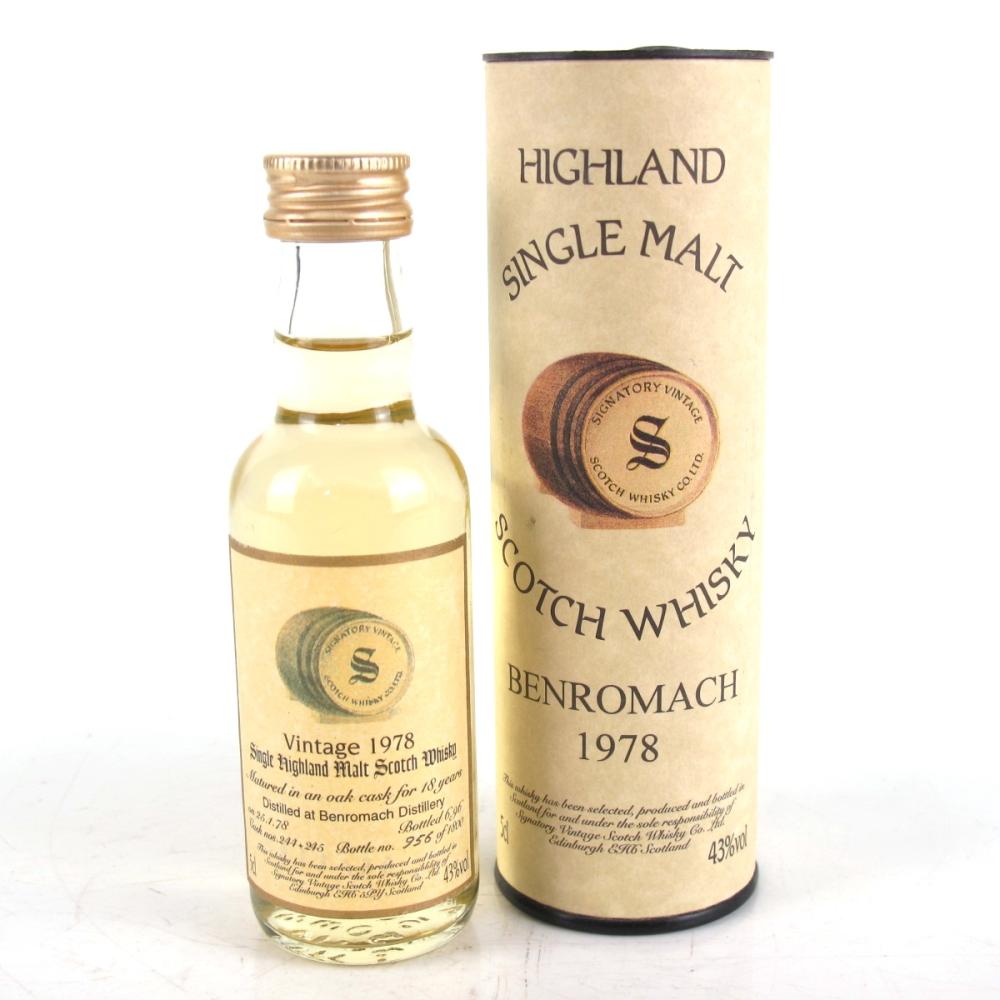 Benromach 1978 Signatory 18 Year Old 5cl Miniature