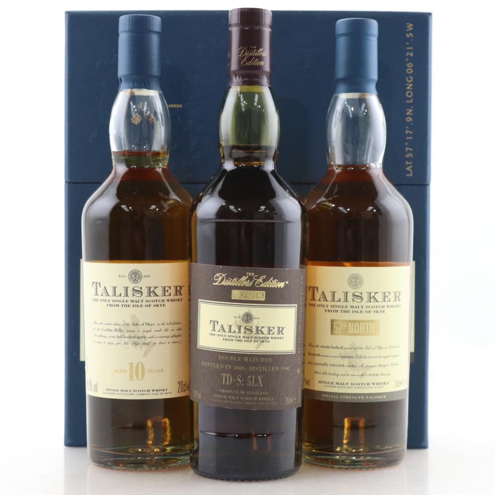 Talisker Gift Pack 3 x 20cl / including 1998 Distiller's Edition