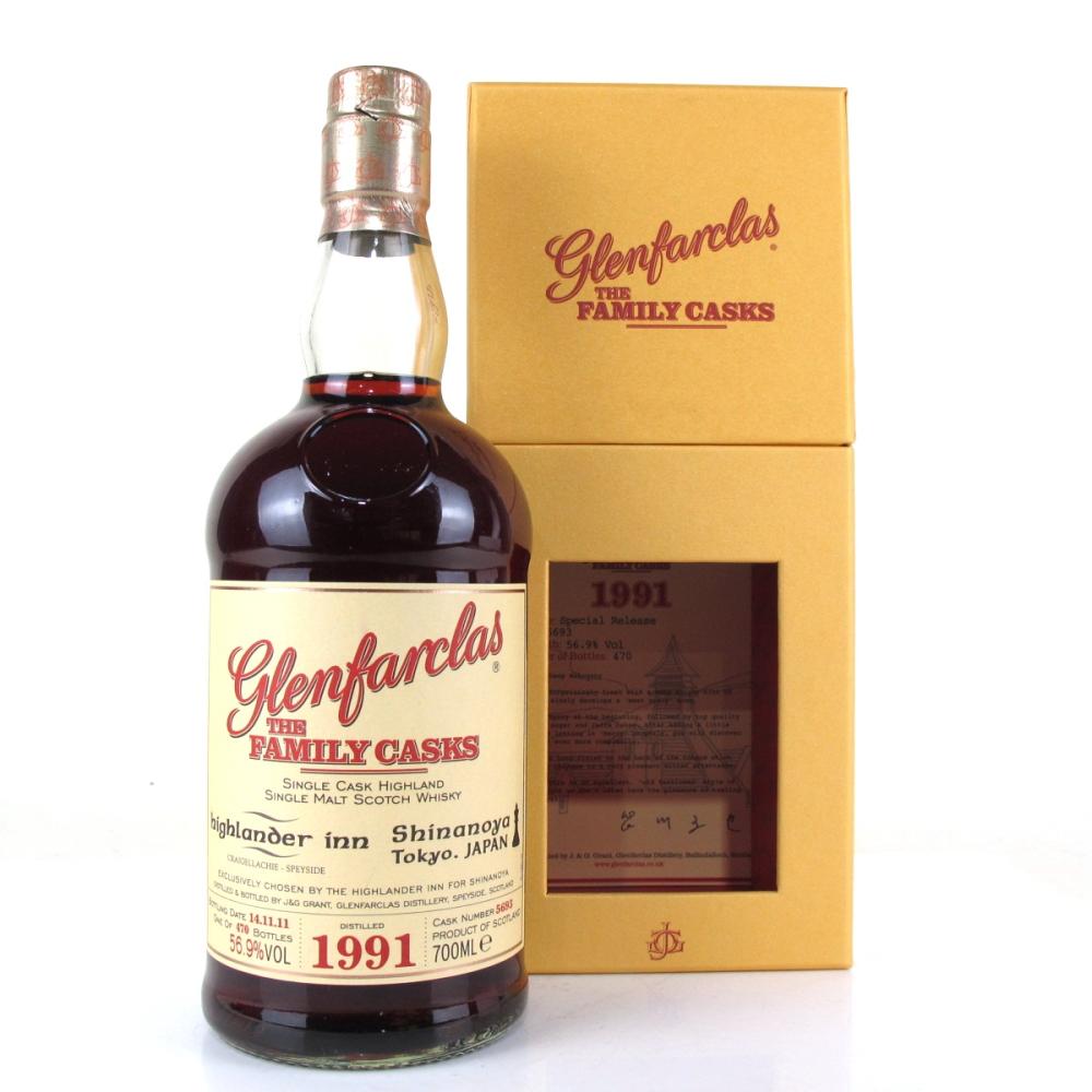 Glenfarclas 1991 Family Cask / Highlander Inn for Shinanoya Exclusive