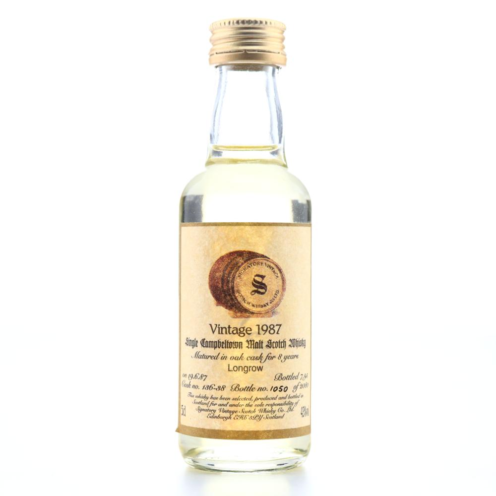 Longrow 1987 Signatory Vintage 8 Year Old Miniature