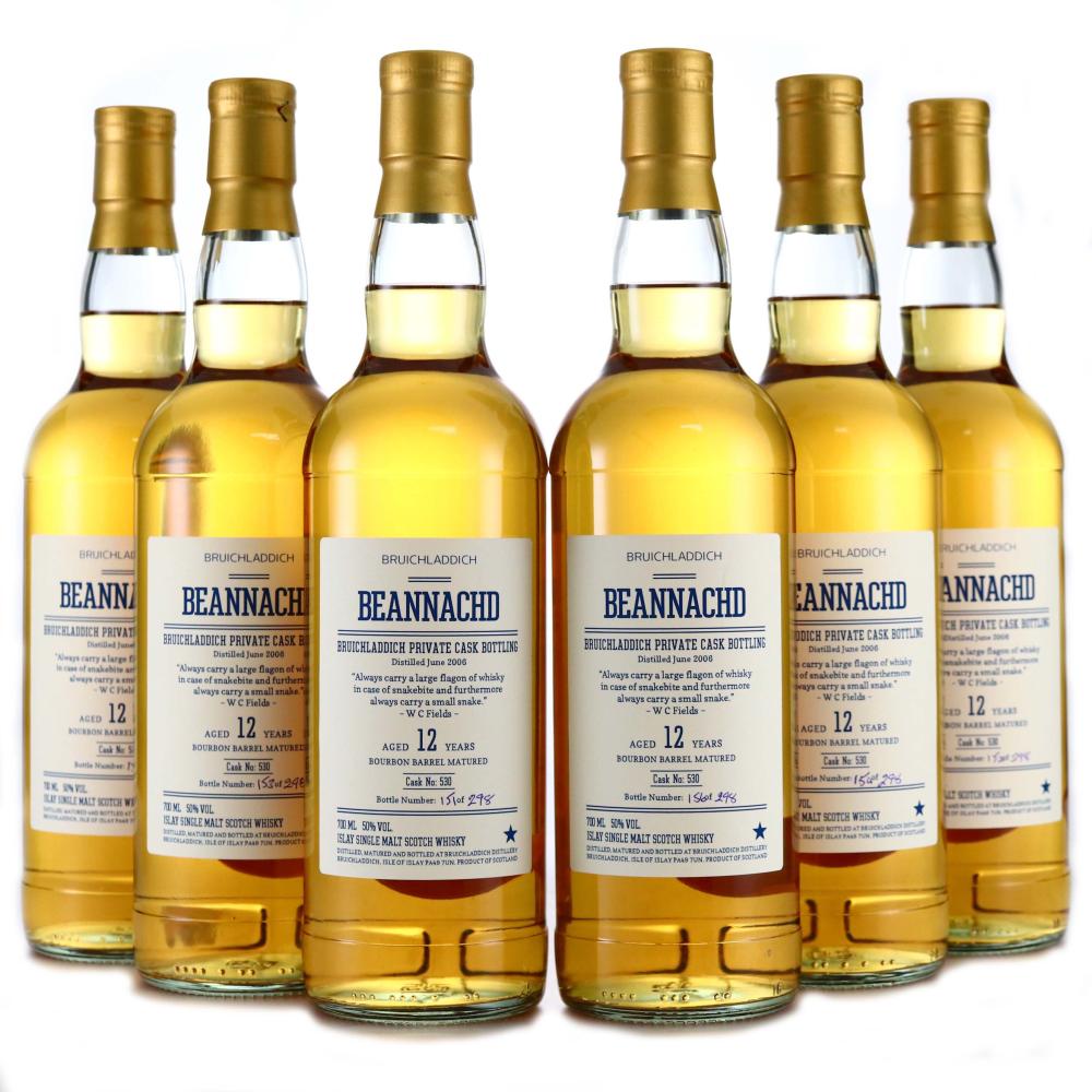 Bruichladdich 2006 Private Cask 12 Year Old #530 6 x 70cl / Beannachd - Case