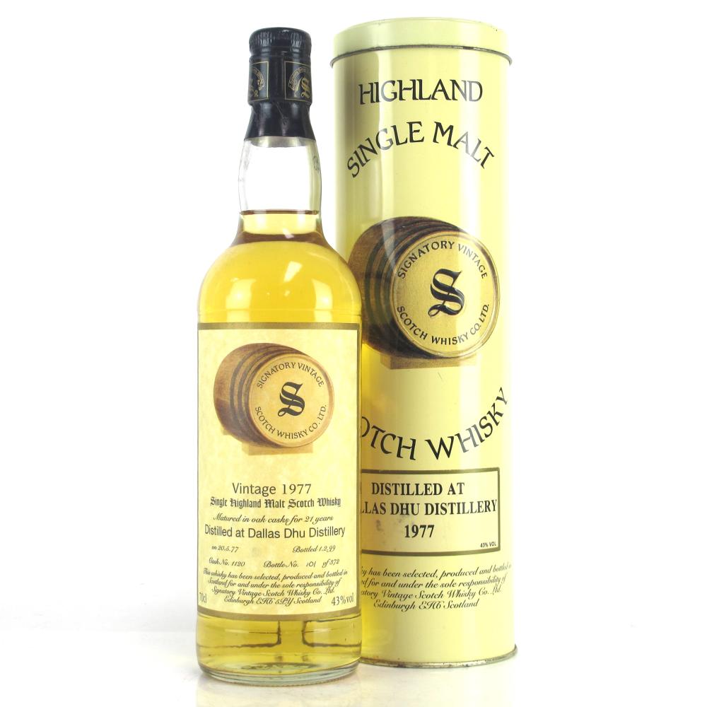 Dallas Dhu 1977 Signatory Vintage 21 Year Old