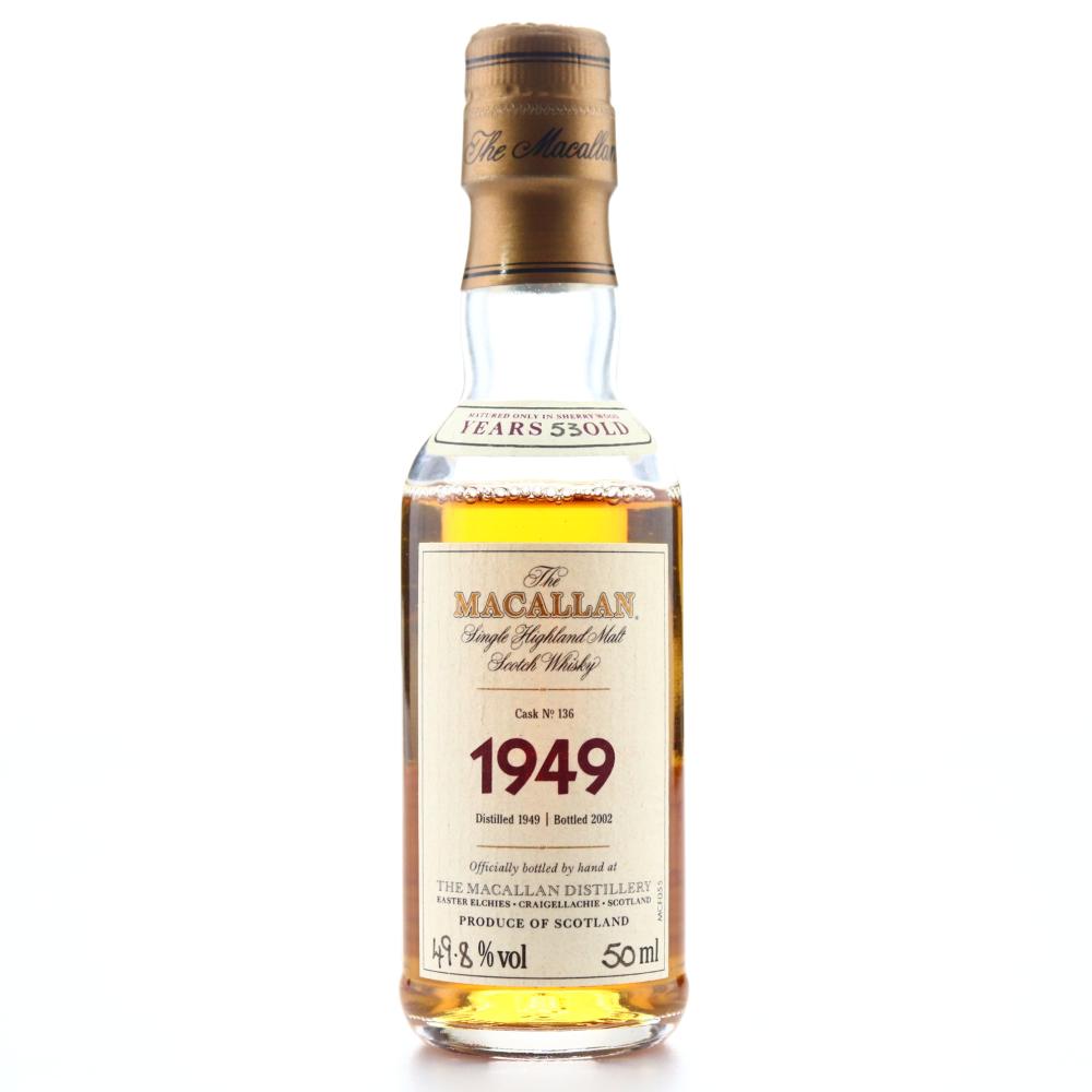 Macallan 1949 Fine and Rare 53 Year Old #136 Miniature