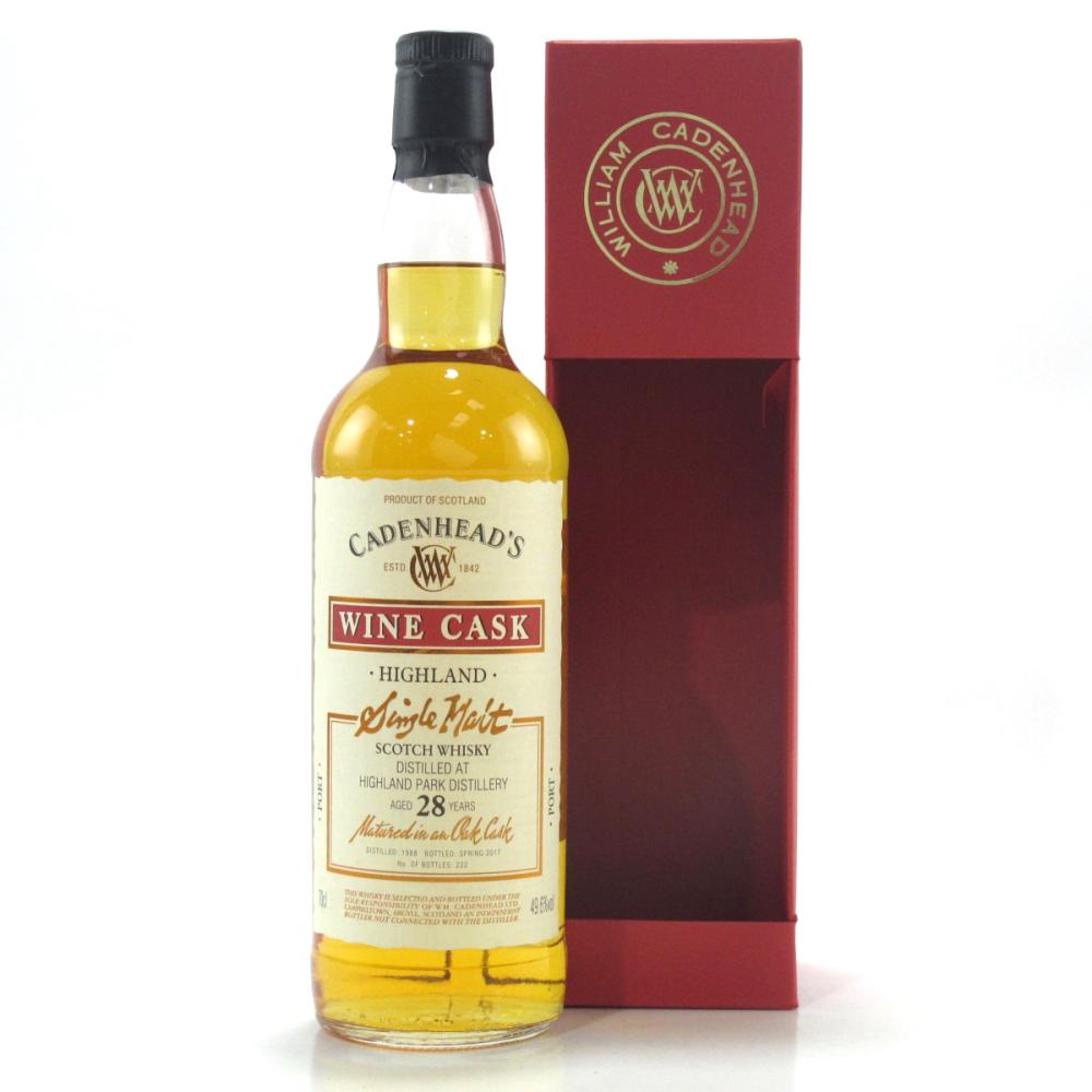 Highland Park 1988 Cadenhead's 28 Year Old / Wine Cask